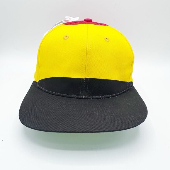 NWT Vintage 1994 90’s BELGIUM Flag Belgique Snapback Hat Soccer World Cup (Flaw) - Picture 2 of 8